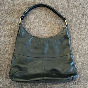 Condura Pebbled Black Leather Hobo Style purse. NWOT